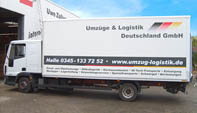 Beschriftung Umzüge & Logistik Deutschland GmbH